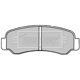 Jeu de 4 plaquettes de frein arrière BORG & BECK BBP1231