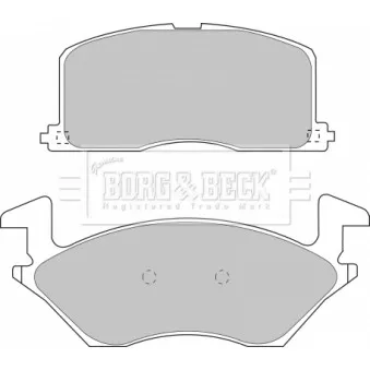 Jeu de 4 plaquettes de frein avant BORG & BECK BBP1234