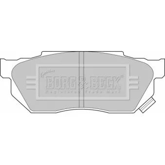 Jeu de 4 plaquettes de frein avant BORG & BECK BBP1236