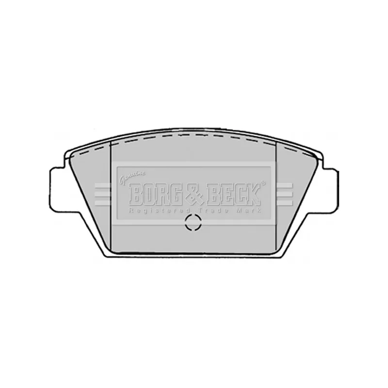 Jeu de 4 plaquettes de frein arrière BORG & BECK BBP1243