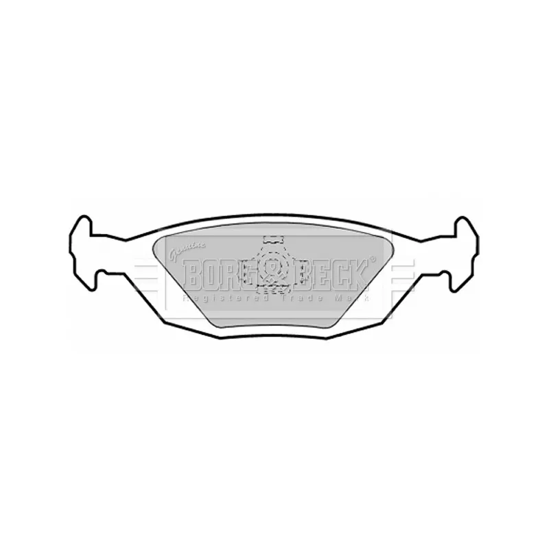 Jeu de 4 plaquettes de frein arrière BORG & BECK BBP1252