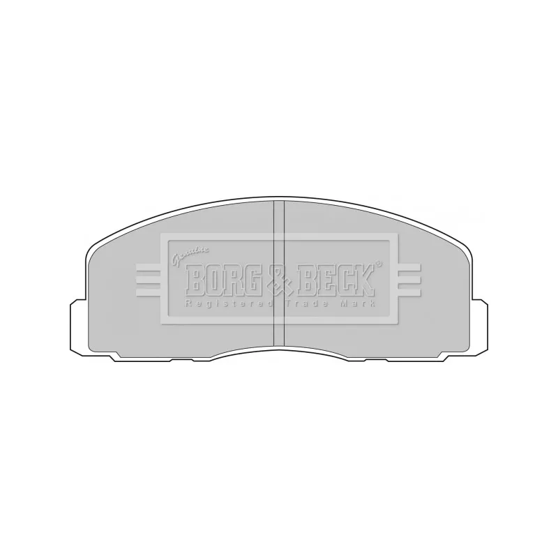 Jeu de 4 plaquettes de frein avant BORG & BECK BBP1262