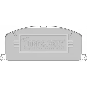 Jeu de 4 plaquettes de frein avant BORG & BECK BBP1267