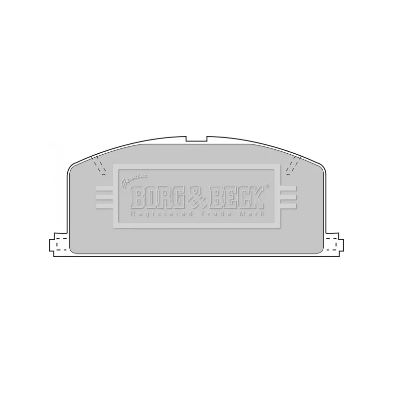 Jeu de 4 plaquettes de frein avant BORG & BECK BBP1267
