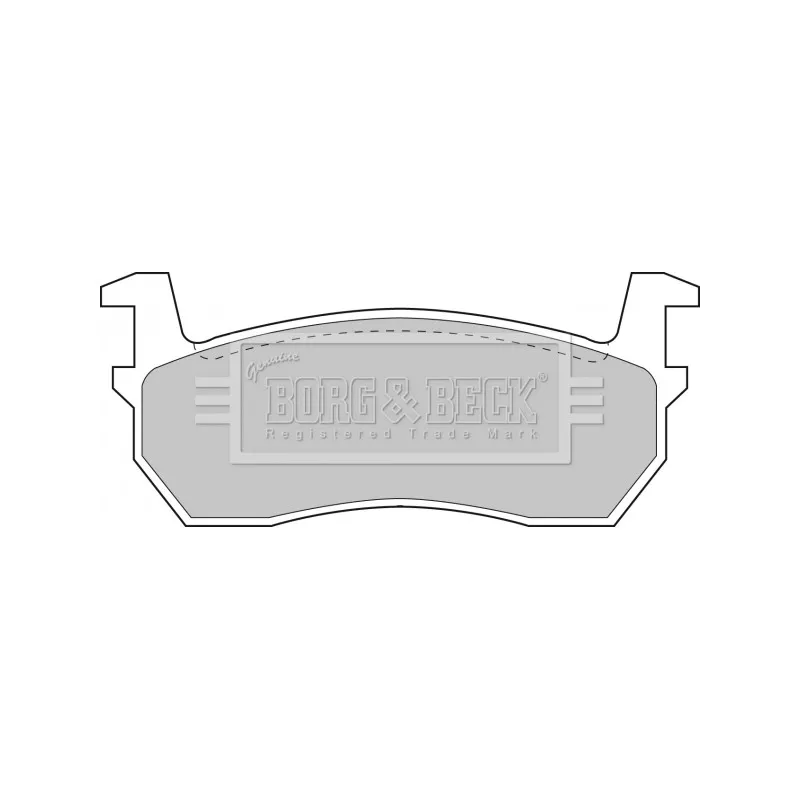 Jeu de 4 plaquettes de frein avant BORG & BECK BBP1309