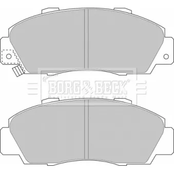Jeu de 4 plaquettes de frein avant BORG & BECK BBP1389