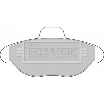 Jeu de 4 plaquettes de frein avant BORG & BECK BBP1391