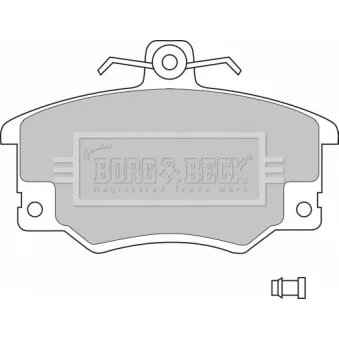 Jeu de 4 plaquettes de frein avant BORG & BECK BBP1410