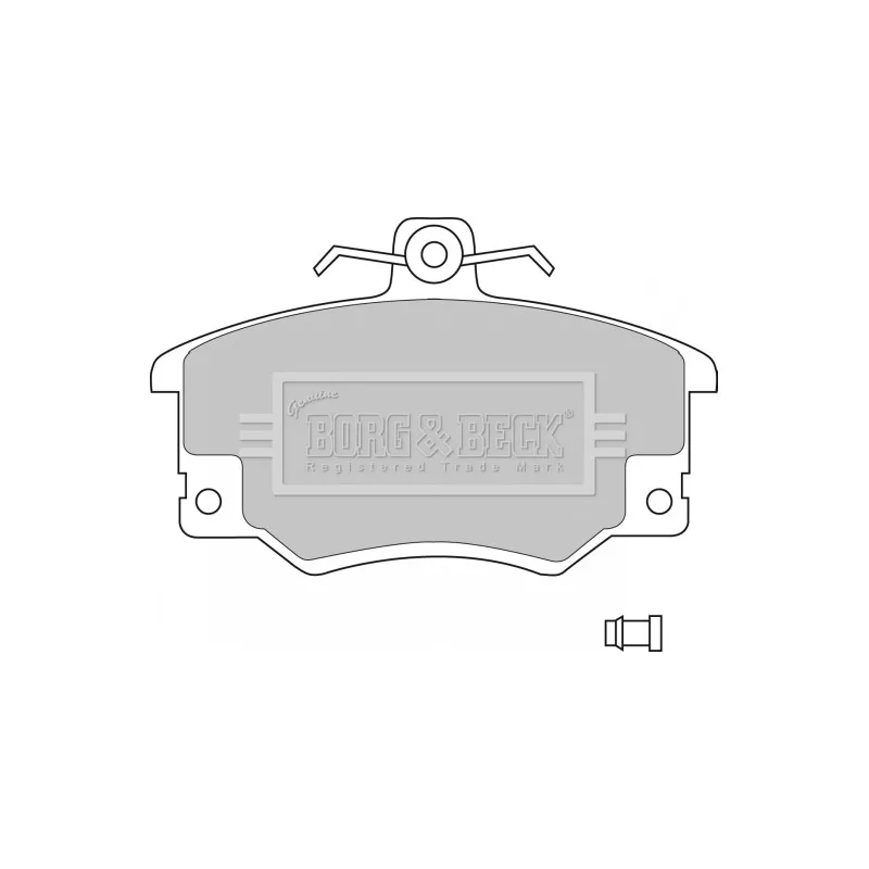 Jeu de 4 plaquettes de frein avant BORG & BECK BBP1410