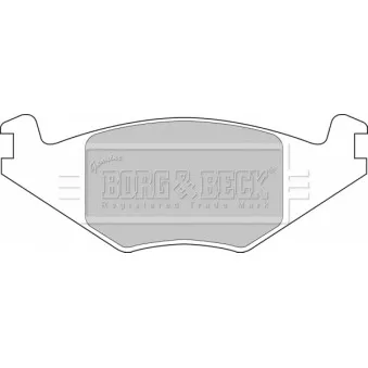 Jeu de 4 plaquettes de frein avant BORG & BECK BBP1415