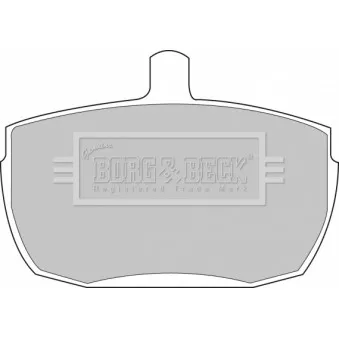 Jeu de 4 plaquettes de frein avant BORG & BECK BBP1422
