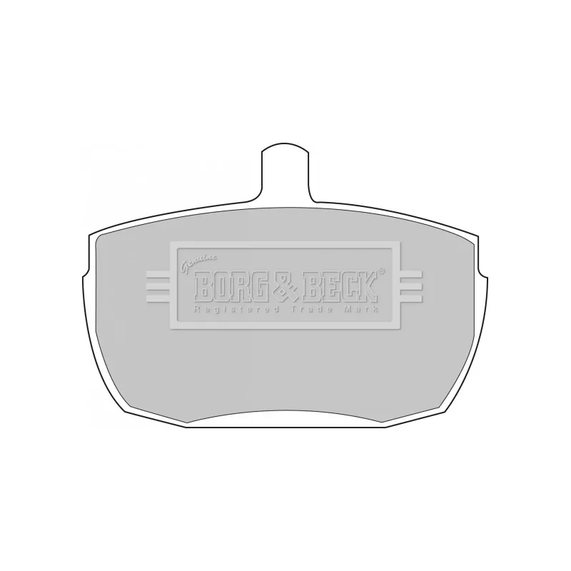 Jeu de 4 plaquettes de frein avant BORG & BECK BBP1422