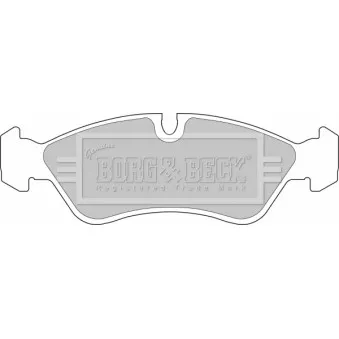 Jeu de 4 plaquettes de frein avant BORG & BECK BBP1423