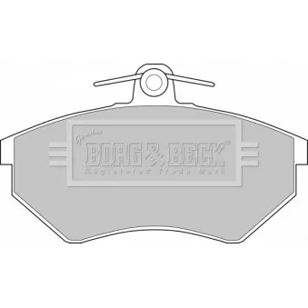 Jeu de 4 plaquettes de frein avant BORG & BECK BBP1427