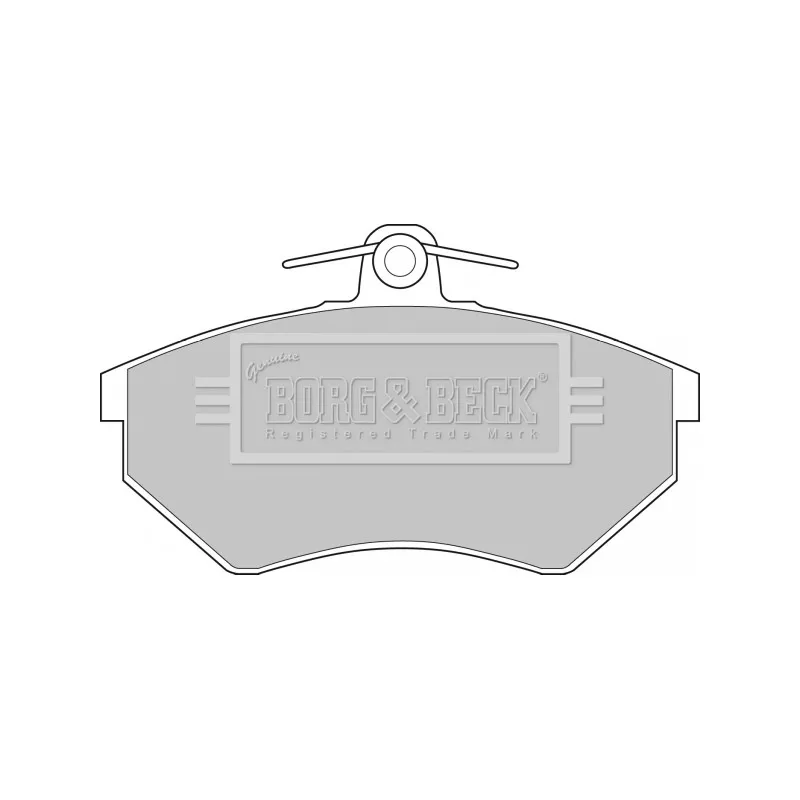 Jeu de 4 plaquettes de frein avant BORG & BECK BBP1427
