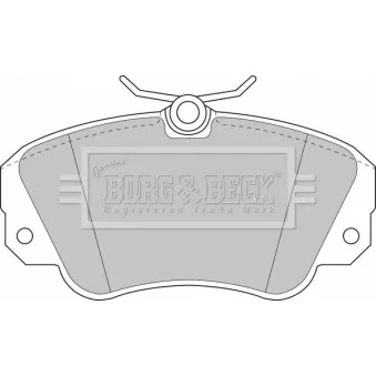 Jeu de 4 plaquettes de frein avant BORG & BECK BBP1448