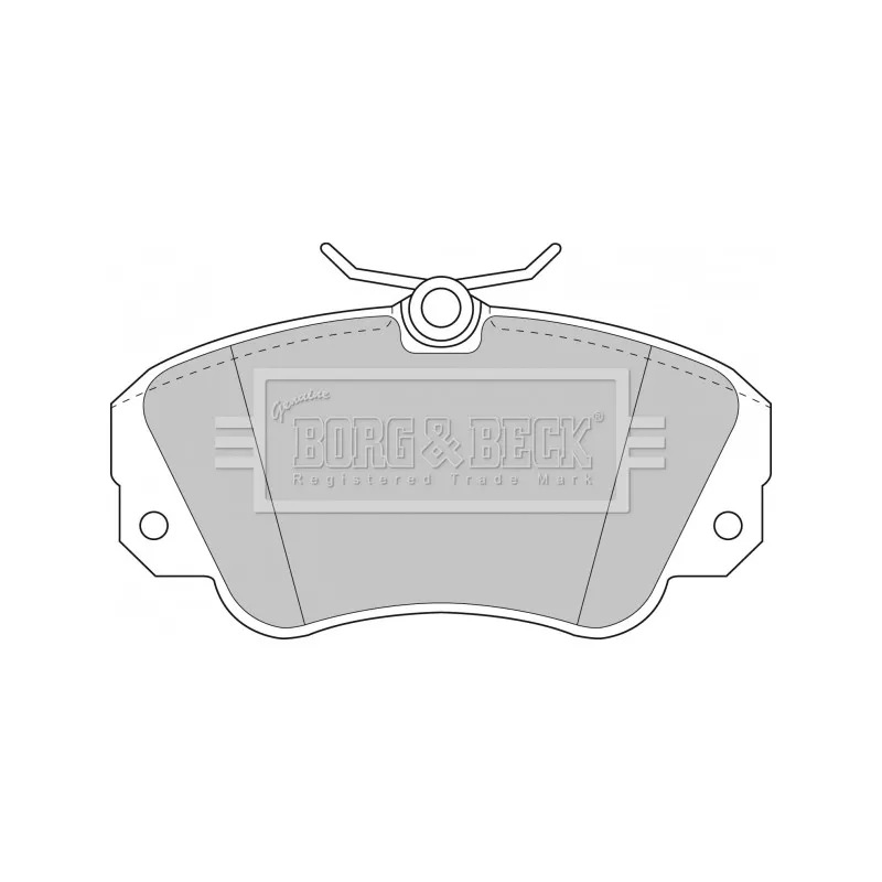 Jeu de 4 plaquettes de frein avant BORG & BECK BBP1448