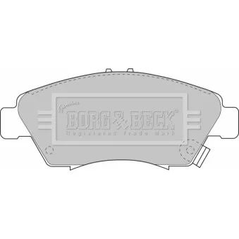 Jeu de 4 plaquettes de frein avant BORG & BECK BBP1457