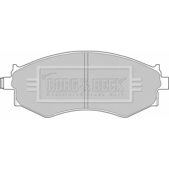 Jeu de 4 plaquettes de frein avant BORG & BECK BBP1494