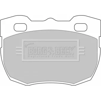 Jeu de 4 plaquettes de frein avant BORG & BECK BBP1496