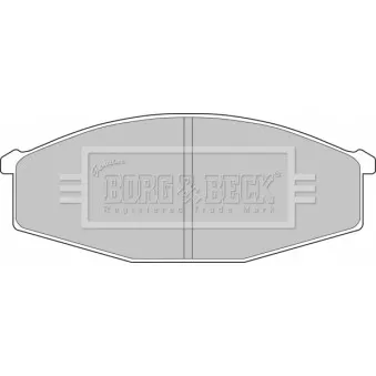 Jeu de 4 plaquettes de frein avant BORG & BECK BBP1497