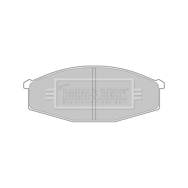 Jeu de 4 plaquettes de frein avant BORG & BECK BBP1497