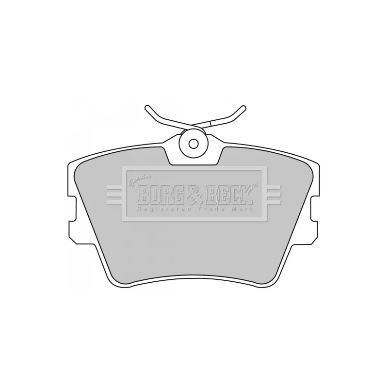 Jeu de 4 plaquettes de frein arrière BORG & BECK BBP1501