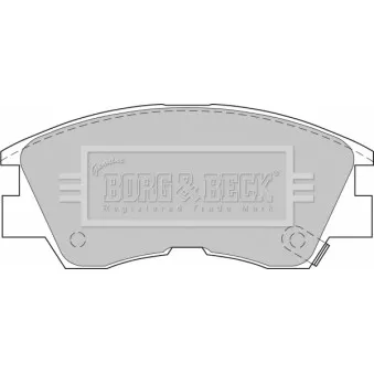 Jeu de 4 plaquettes de frein avant BORG & BECK BBP1511