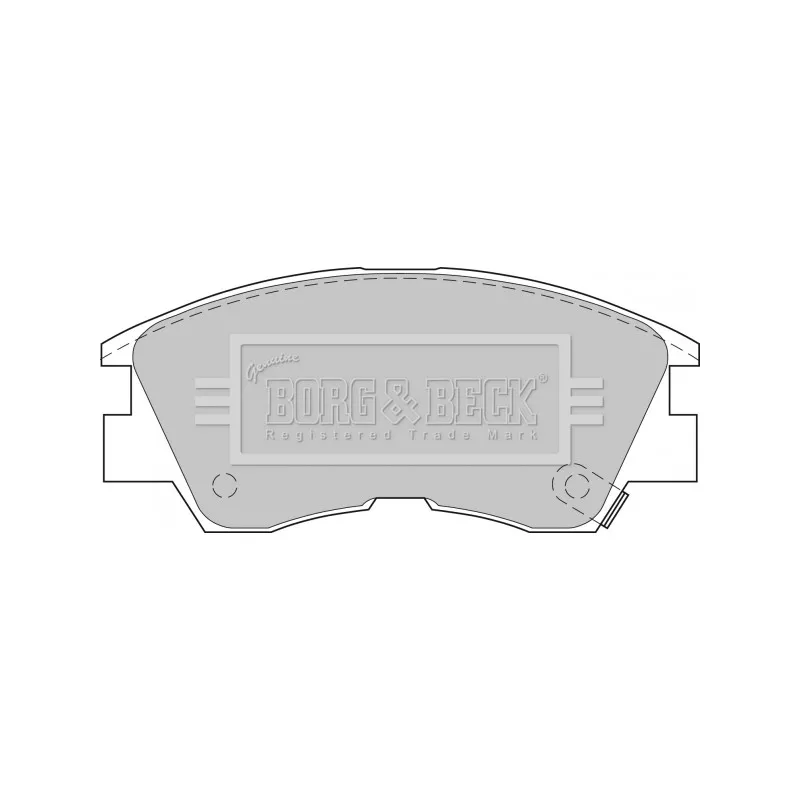Jeu de 4 plaquettes de frein avant BORG & BECK BBP1511