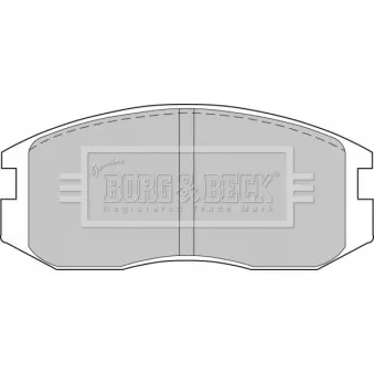 Jeu de 4 plaquettes de frein avant BORG & BECK BBP1521
