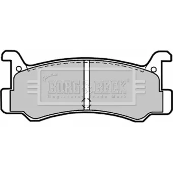 Jeu de 4 plaquettes de frein arrière BORG & BECK BBP1540