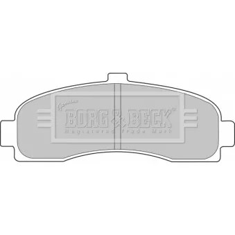 Jeu de 4 plaquettes de frein avant BORG & BECK BBP1541