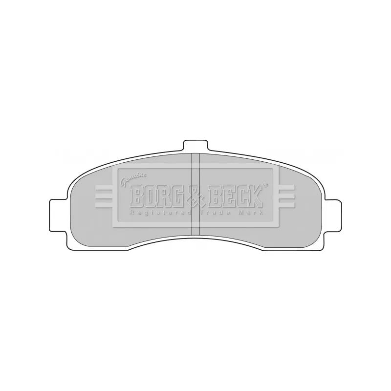 Jeu de 4 plaquettes de frein avant BORG & BECK BBP1541