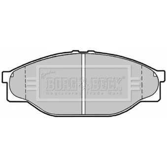 Jeu de 4 plaquettes de frein avant BORG & BECK BBP1548