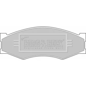 Jeu de 4 plaquettes de frein avant BORG & BECK BBP1551