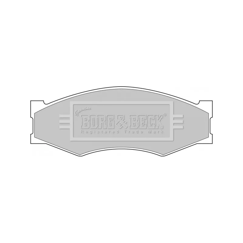 Jeu de 4 plaquettes de frein avant BORG & BECK BBP1551