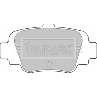 Jeu de 4 plaquettes de frein arrière BORG & BECK BBP1560