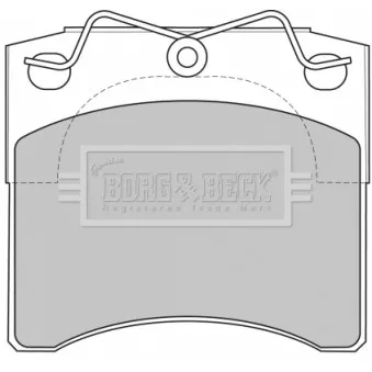 Jeu de 4 plaquettes de frein avant BORG & BECK BBP1572