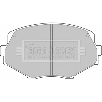 Jeu de 4 plaquettes de frein avant BORG & BECK BBP1583
