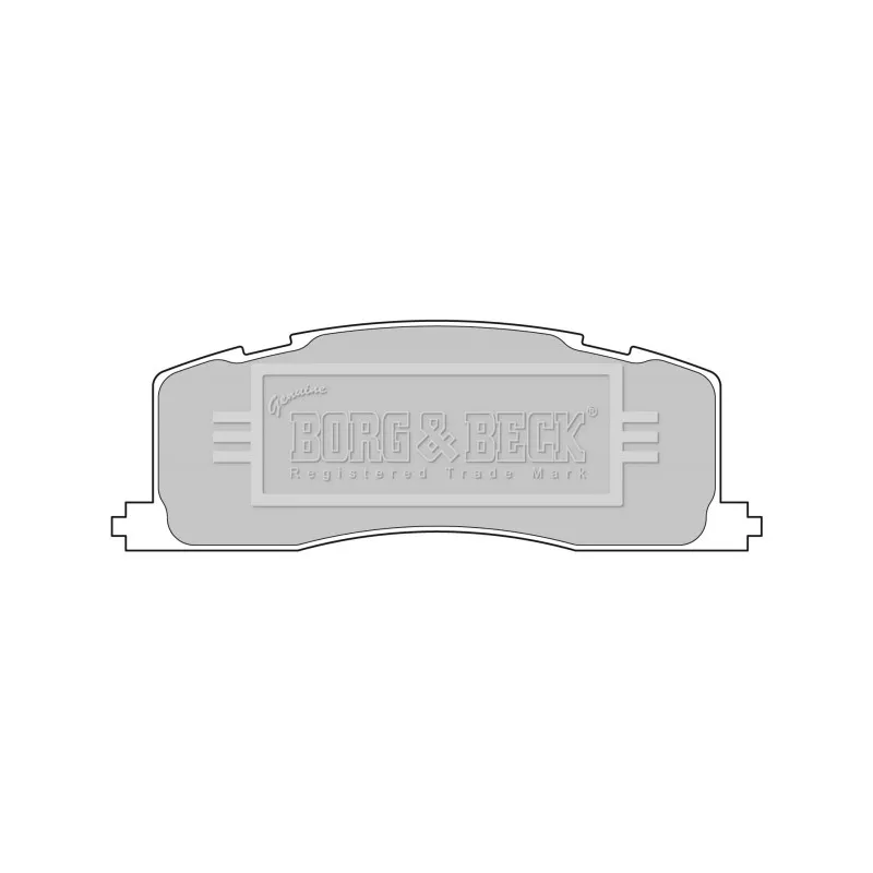 Jeu de 4 plaquettes de frein arrière BORG & BECK BBP1593