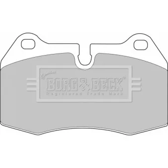 Jeu de 4 plaquettes de frein avant BORG & BECK BBP1596