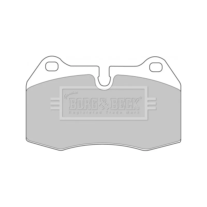 Jeu de 4 plaquettes de frein avant BORG & BECK BBP1596