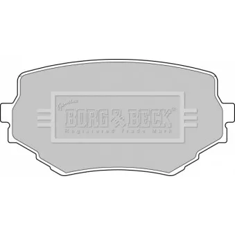 Jeu de 4 plaquettes de frein avant BORG & BECK BBP1597