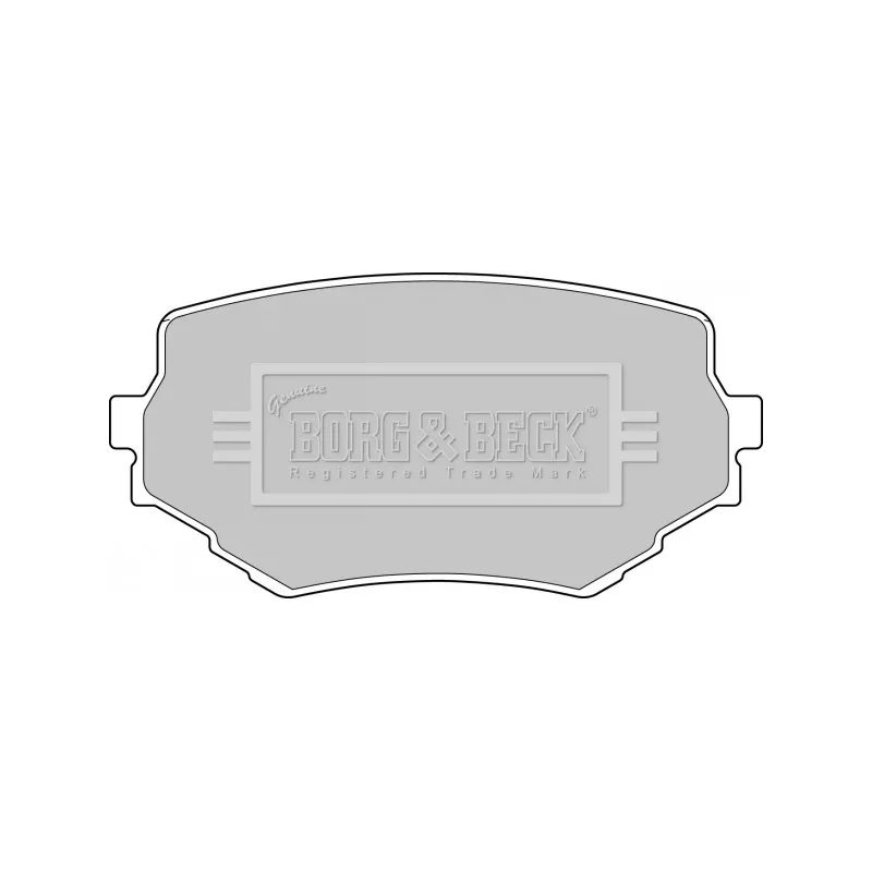 Jeu de 4 plaquettes de frein avant BORG & BECK BBP1597