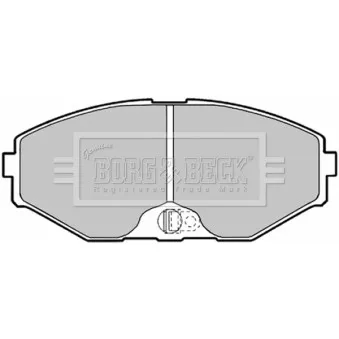 Jeu de 4 plaquettes de frein avant BORG & BECK BBP1598