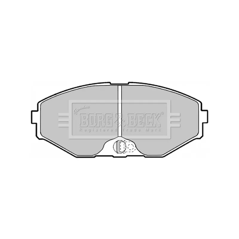 Jeu de 4 plaquettes de frein avant BORG & BECK BBP1598