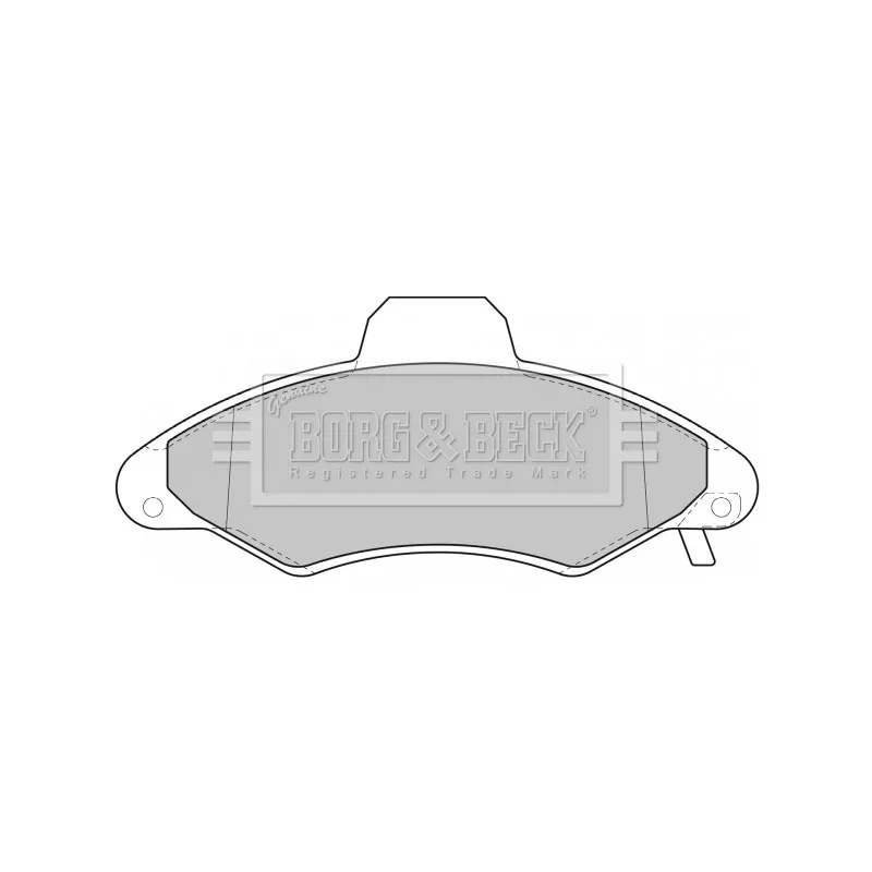 Jeu de 4 plaquettes de frein avant BORG & BECK BBP1600