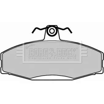 Jeu de 4 plaquettes de frein avant BORG & BECK BBP1604