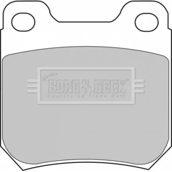 Jeu de 4 plaquettes de frein arrière BORG & BECK BBP1605
