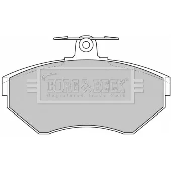 Jeu de 4 plaquettes de frein avant BORG & BECK BBP1607